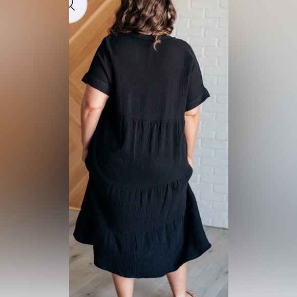 Impressions Black Maxi Dress - Picture 3 of 8